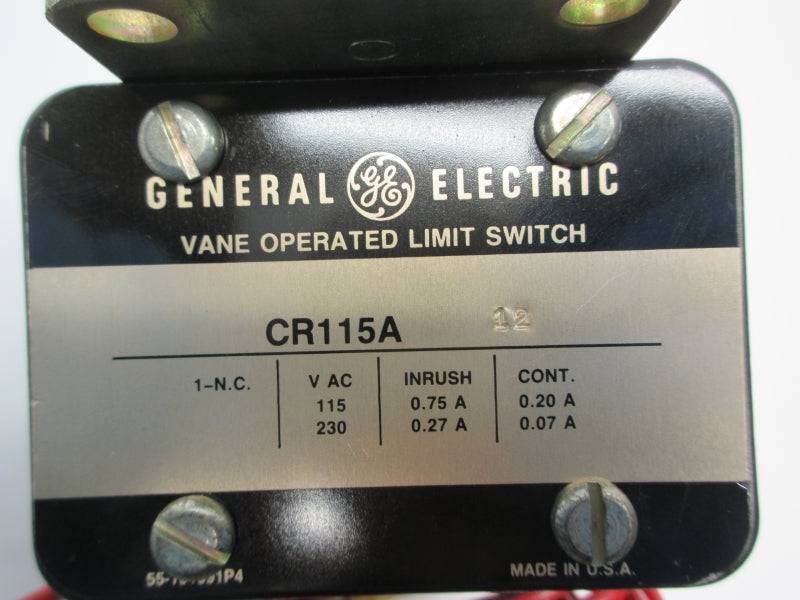 GENERAL ELECTRIC CR115A12 115/230VAC 0.75/0.27A NSNP