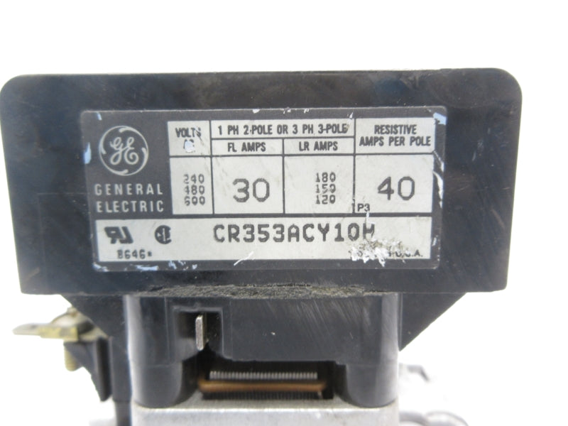 GENERAL ELECTRIC CR353ACY10H 24V 40A UNMP