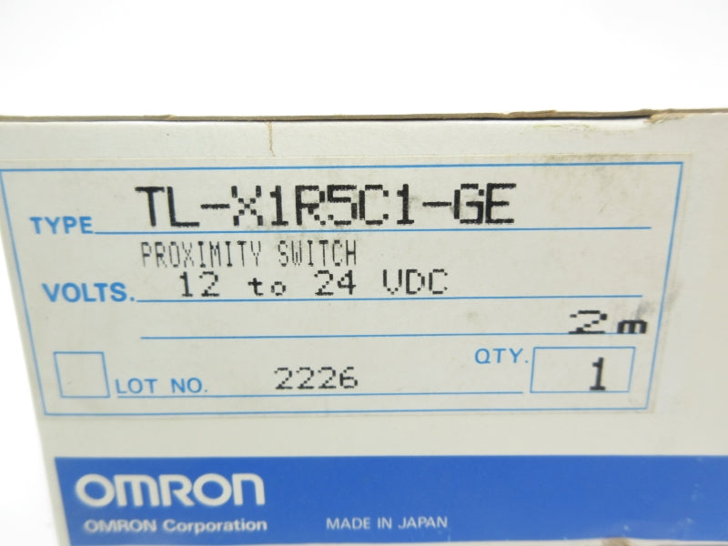 OMRON TL-X1R5C1-GE 12-24VDC 2M NSMP