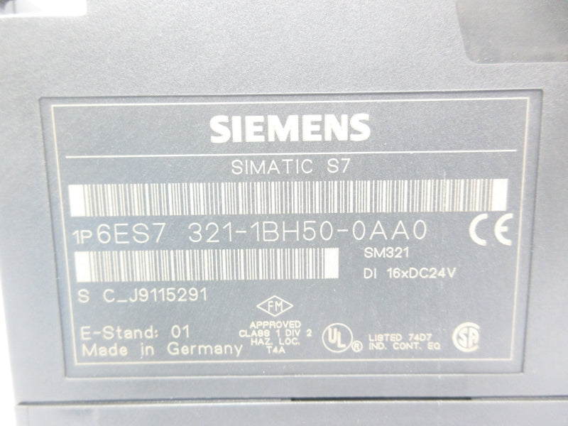 SIEMENS 6ES7321-1BH50-0AA0 (AS PICTURED) NSNP