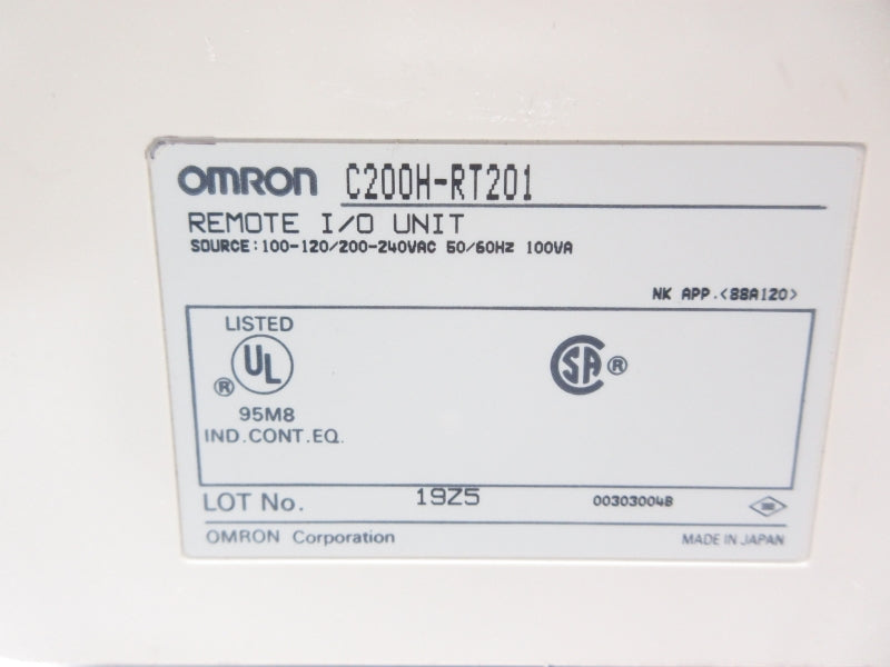 OMRON C200H-RT201 100-120/200-240VAC NSNP