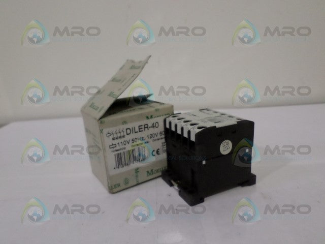 KLOCKNER MOELLER DILER-40 CONTACTOR RELAY 110/120V *NEW IN BOX*