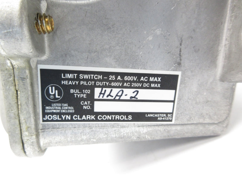 JOSLYN CLARK HLA-2 600VAC 25A NSNP