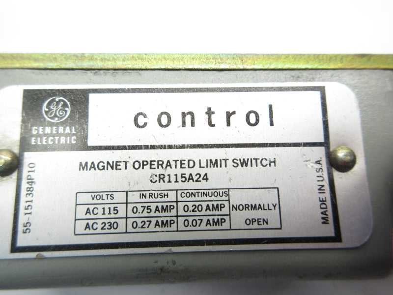 GENERAL ELECTRIC CR115A24 115/230VAC 0.75/0.27A NSNP