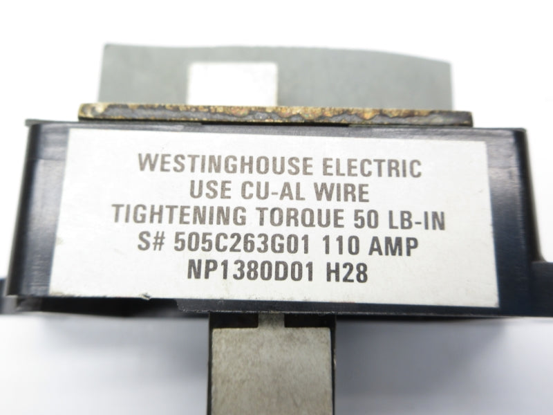 WESTINGHOUSE 505C263G01 110A NSNP