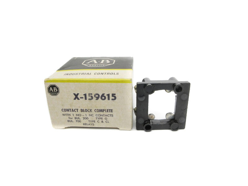 ALLEN BRADLEY X-159615 (BK/YL) NSMP