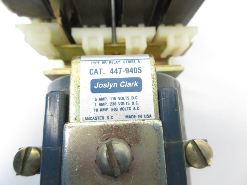 JOSLYN CLARK 447-9405 SER. A 240VDC UNMP