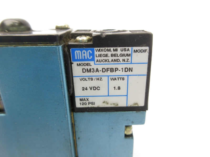MAC 92B-EAA-BJA-DM-DFBP-1DN 24VDC 35-120PSI UNMP