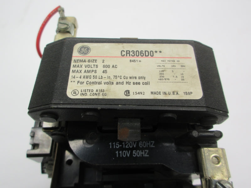 GENERAL ELECTRIC CR306D0002 120V 45A NSNP