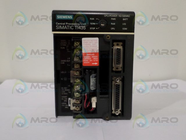 SIEMENS SIMATIC TI435-CPU CENTRAL PROCESSING UNIT *NEW NO BOX*