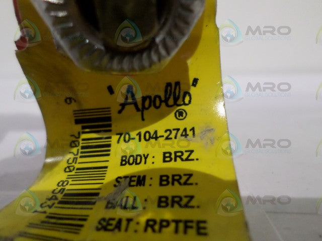 APOLLO 70-104-2741 BALL VALVE *NEW NO BOX*