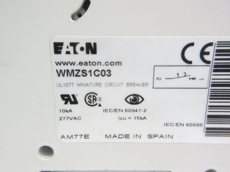 EATON WMZS1C03 277VAC 3A NSNP