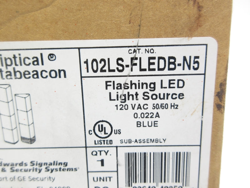 EDWARDS SIGNALING 102LS-FLEDB-N5 120VAC 0.022A NSMP