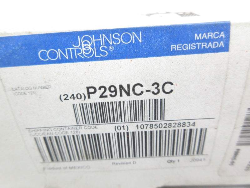 JOHNSON CONTROLS P29NC-3C 120/240VAC 20-100 (AS PICTURED) NSMP