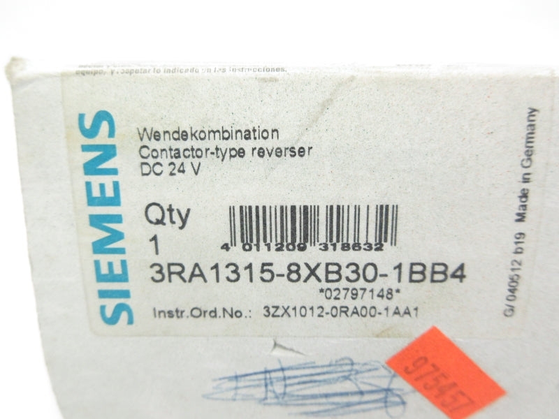 SIEMENS 3RA1315-8XB30-1BB4 24VDC NSMP