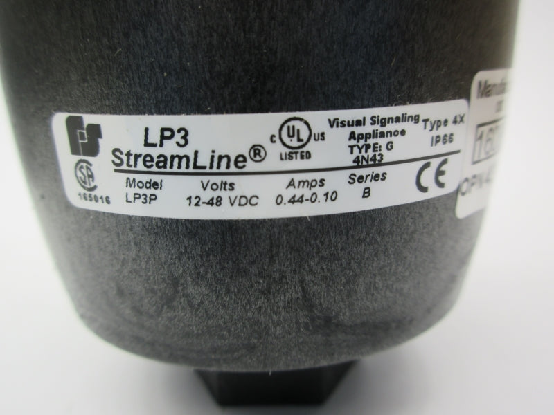 FEDERAL SIGNAL LP3P-012-048R SER. B 12-48VDC 0.44-0.10A NSNP