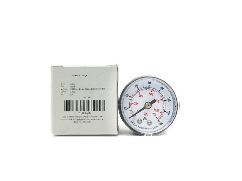 GRAINGER 4FLZ8A 0-160PSI 1-1/2" NSMP