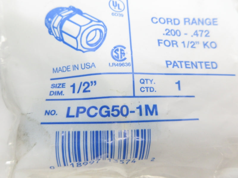 ARLINGTON INDUSTRIES LPCG50-1M 1/2" NSMP