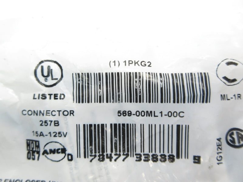 LEVITON 257B 1PKG2 125V 15A NSMP
