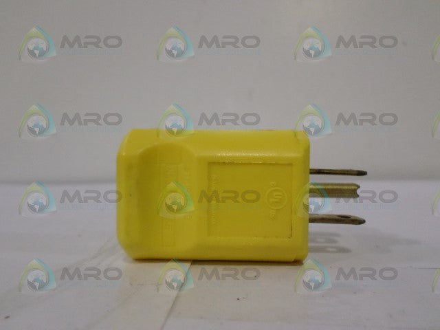 PASS & SEYMOUR PS5965-YCC20 STRAIGHT PLUG *NEW NO BOX*