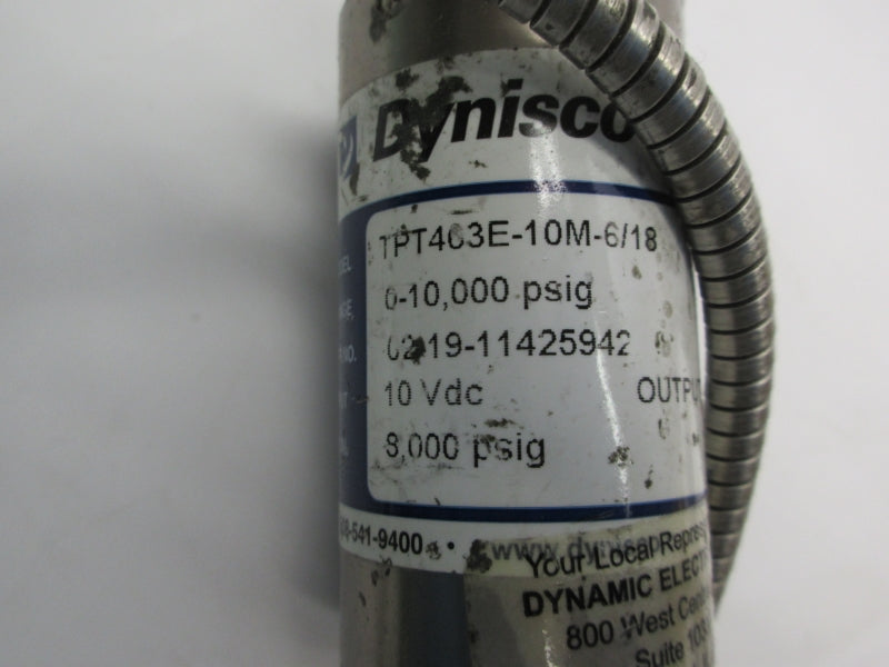 DYNISCO TPT403E-10M-6/18 10VDC 3000PSI UNMP