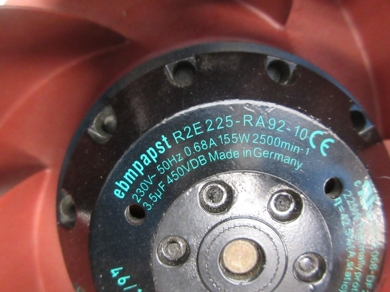 EBMPAPST R2E225-RA92-10 230V 0.68A UNMP