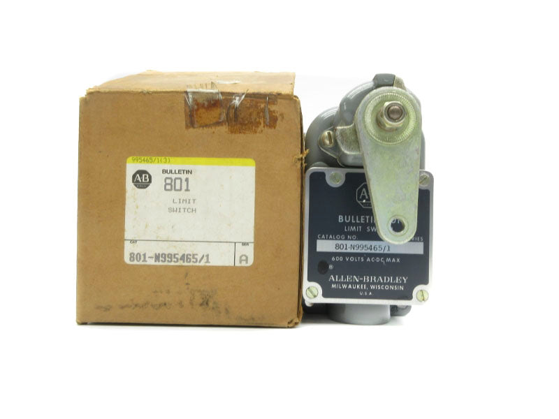 ALLEN BRADLEY 801-N995465/1 SER. A 600VAC/DC (BR/YL) NSMP