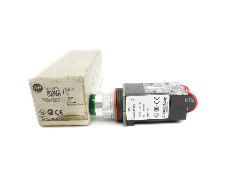 ALLEN BRADLEY 800MR-PT16GS SER. D 120V (WH) NSMP