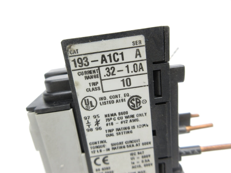ALLEN BRADLEY 193-A1C1 SER. A .32-1.0A NSNP