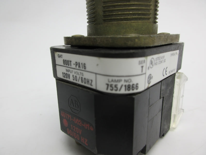 ALLEN BRADLEY 800T-PA16 SER. T 120V NSNP
