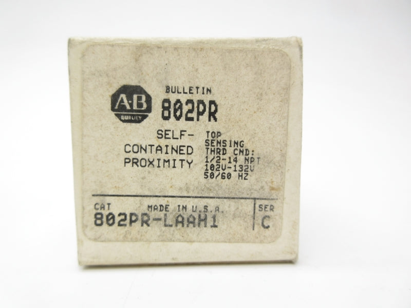 ALLEN BRADLEY 802PR-LAAH1 SER. C 102-132VAC 10A (GY/BL) NSMP