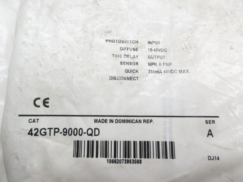 ALLEN BRADLEY 42GTP-9000-QD SER. A 10-40VDC NSMP