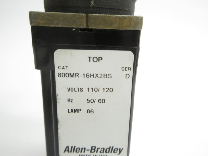 ALLEN BRADLEY 800MR-16HX2BS SER. D 110/120V NSNP