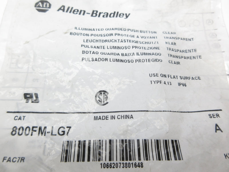 ALLEN BRADLEY 800FM-LG7 SER. A NSMP