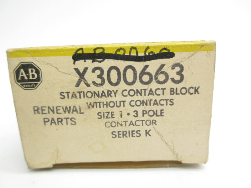 ALLEN BRADLEY X300663 SER. K (BK/YL) NSMP