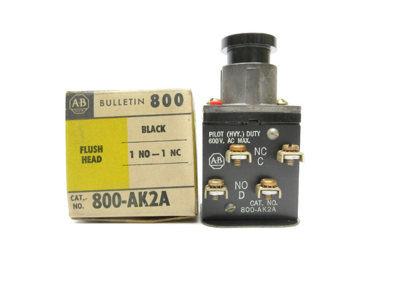 ALLEN BRADLEY 800-AK2A 600VAC (BK/YL) NSMP