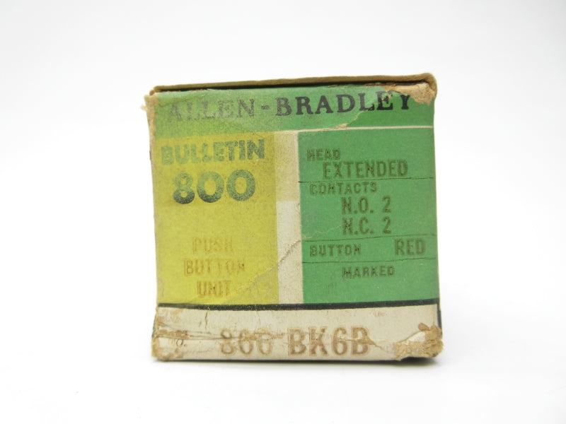 ALLEN BRADLEY 800-BK6B 600V (YL/GR) NSMP
