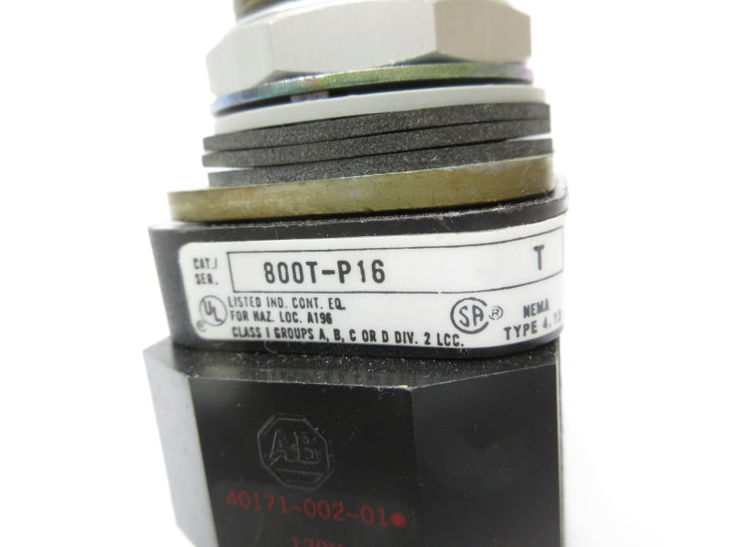 ALLEN BRADLEY 800T-P16 SER. T 120V NSNP