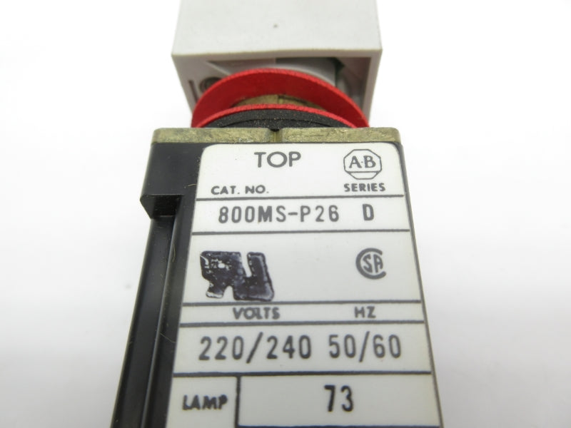 ALLEN BRADLEY 800MS-P26G SER. D 220/240V NSNP