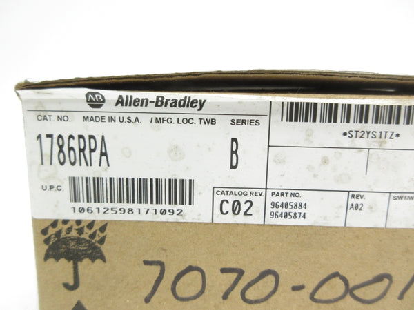 ALLEN BRADLEY 1786-RPA SER. B 24VDC 7A NSMP