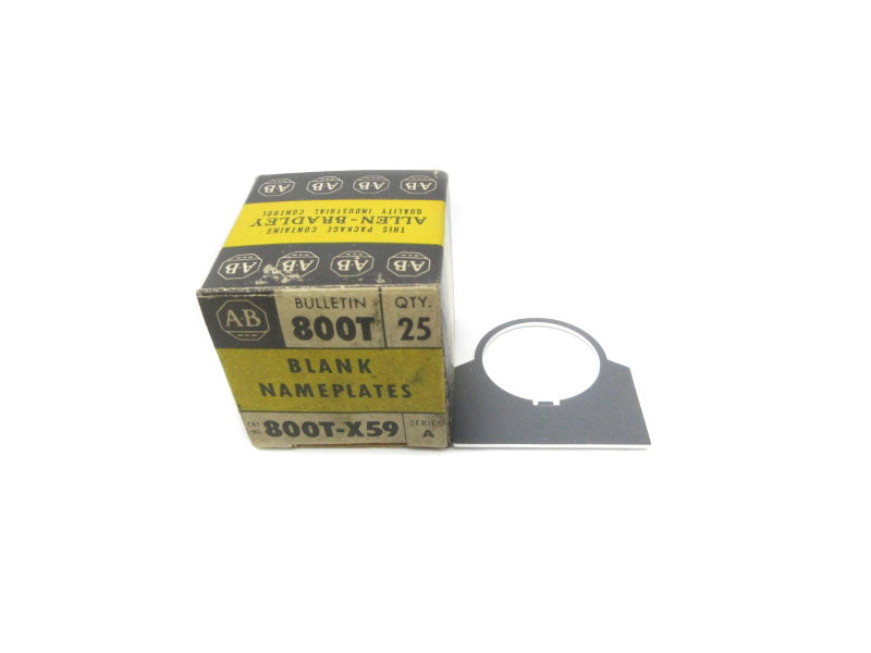 ALLEN BRADLEY 800T-X59 SER. A (PKG OF 25) (BK/YL) NSMP