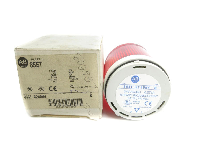ALLEN BRADLEY 855T-G24DN4 SER. B 24V (WH) NSMP