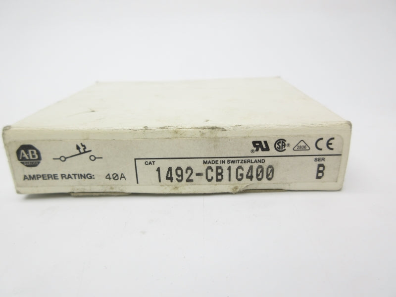 ALLEN BRADLEY 1492-CB1G400 SER. B 277VAC 40A NSMP