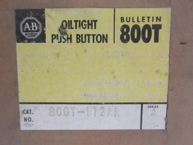 ALLEN BRADLEY 800T-1T2AR SER. A (BR/YL) NSMP