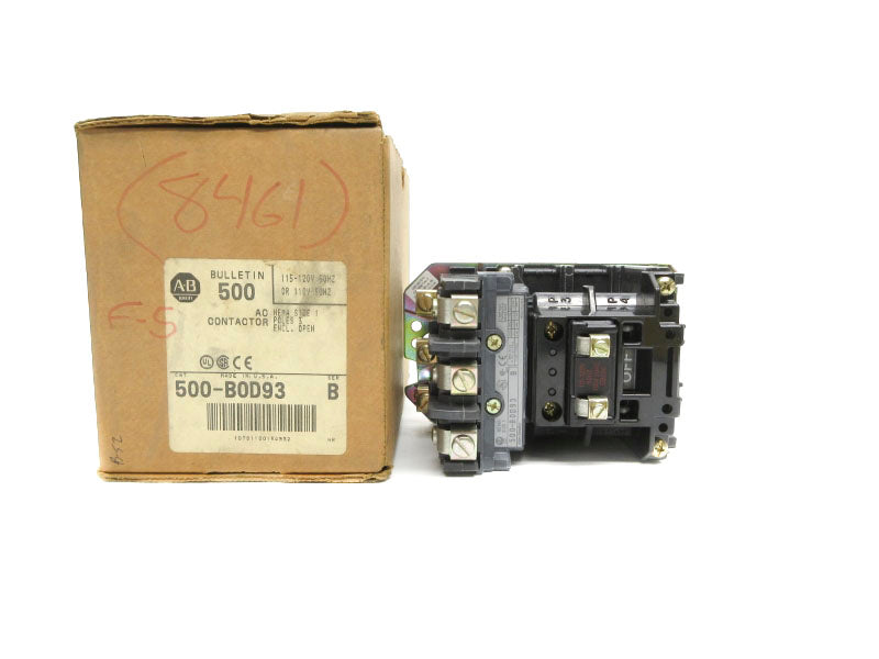 ALLEN BRADLEY 500-BOD93 SER. B 110/115-120V 27A (BR/WH) NSMP