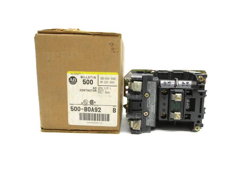 ALLEN BRADLEY 500-BOA92 SER. B 220-/230-240V 27A (BR/YL) NSMP