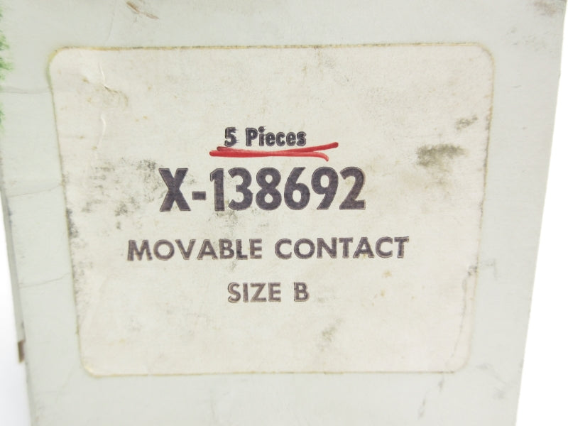 ALLEN BRADLEY X-138692 (PKG OF 5) (BK/YL) NSMP