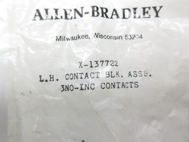 ALLEN BRADLEY X-137722 NSMP
