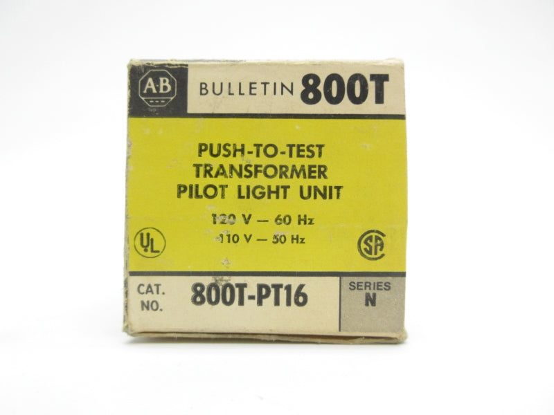ALLEN BRADLEY 800T-PT16 SER. N 110/120V (BK/YL) NSMP