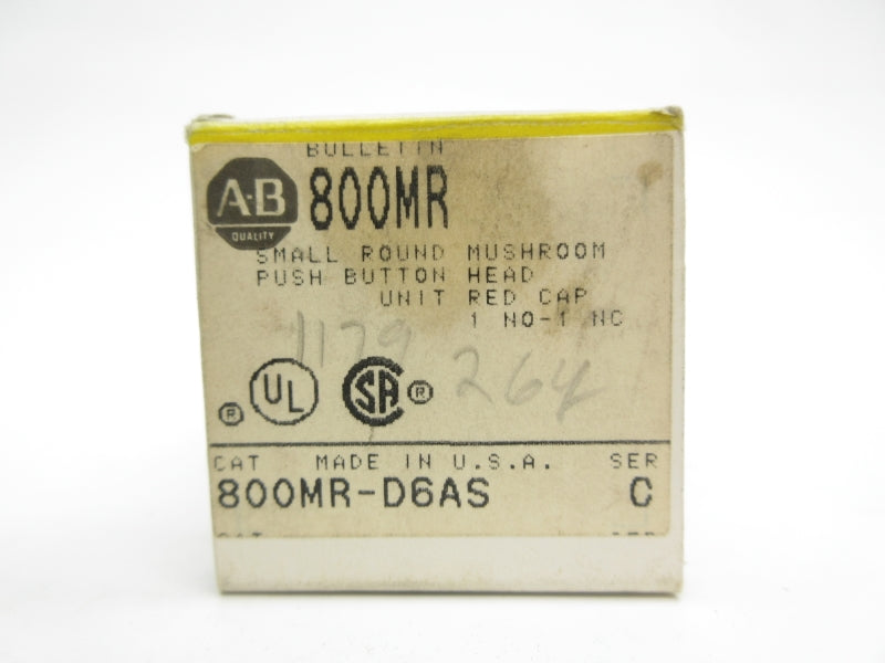 ALLEN BRADLEY 800MR-D6AS SER. C (BK/YL) NSMP